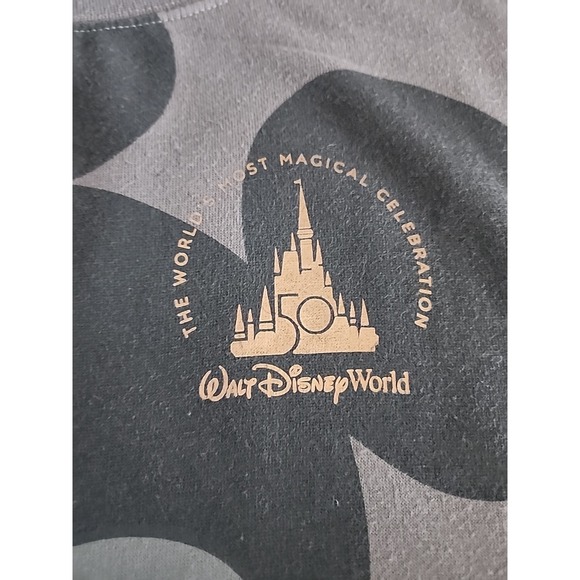 Walt Disney World Sweatshirt 50th‎ Anniversary XXL Mickey Mouse Tuxedo Gray 2XL - Picture 4 of 9